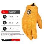 Summer Drop-resistant Breathable And Windproof Harley Retro Biker's Electrombile Gloves