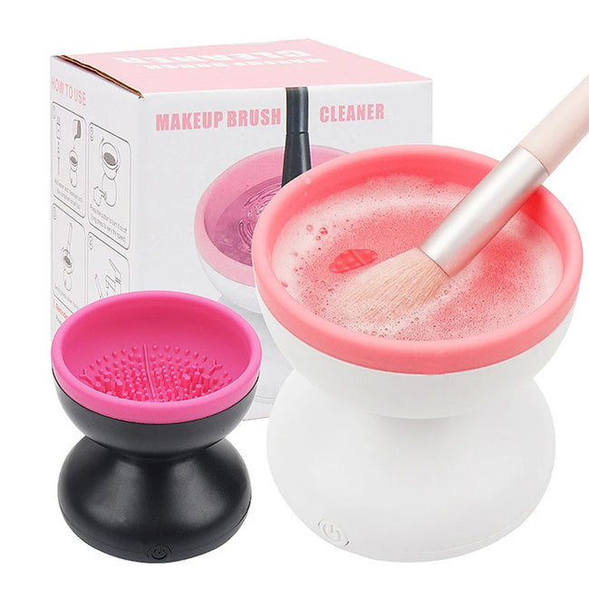 Electric Makeup Brush Cleaner Machine Portable Automatic USB Cosmetic Brush Cleaner Tools For All Size Beauty Makeup Brushes Set Main Image
