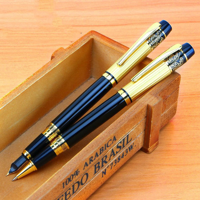 Patterned Orb Pen Metal Fountain Pen Hover Image