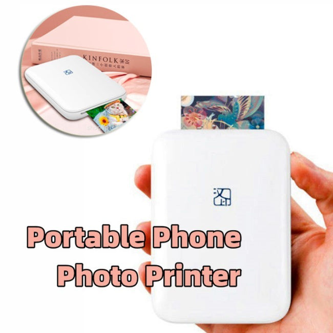 Color Photo Printer Portable Full Color Wireless Photo Printer USB Bluetooth Thermal Sublimation Printer Hover Image