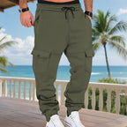 Fleece-lined Multi-pocket Cargo Outdoor Sports Casual Pants
