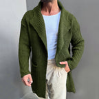 Long Sleeve Slim-fit Mid-length Sweater Cardigan European And American Large Size