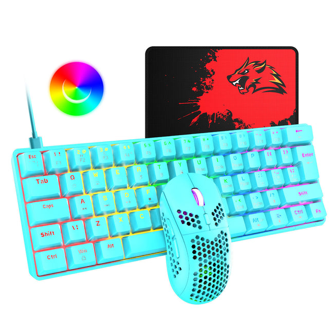 Tablet Notebook RGB Gaming Keyboard And Mouse Set Main Image