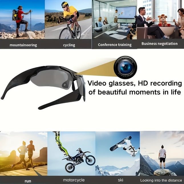 Smart Camera Glasses 1080P Full HD Black DVR For Android