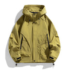 Spring And Autumn High-grade Simple Versatile Trench Coat Windproof Hood Jacket