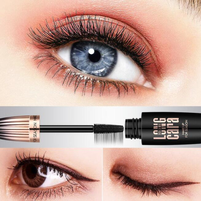 Makeup Eyelash Mascara Eye Lashes Makeup 4D Silk Fiber Lash Mascara New Long Curling Black Waterproof Fiber Mascara Main Image