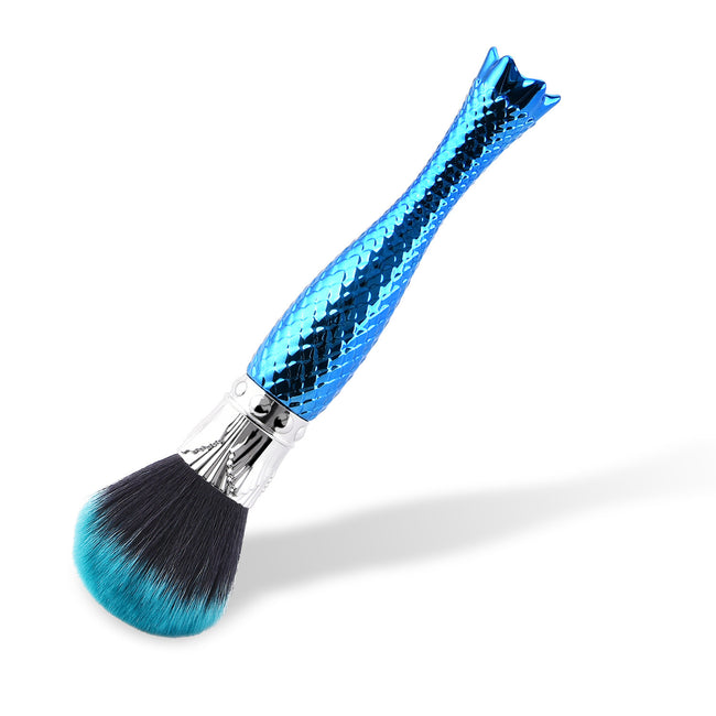 Single makeup brush makeup tool blue Hover Image