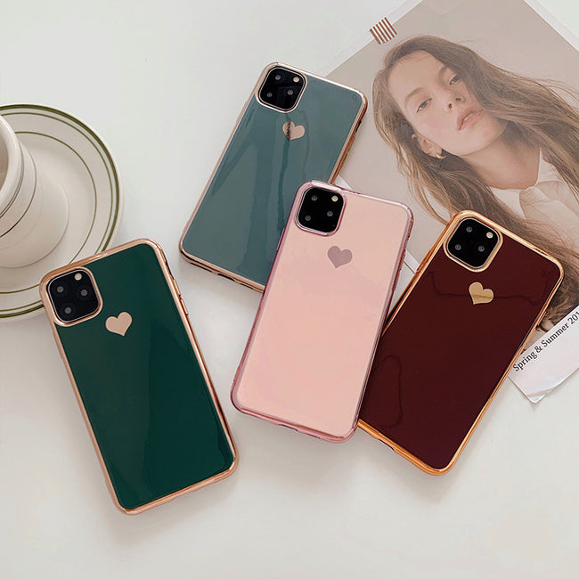 Luxury plating love phone case Main Image