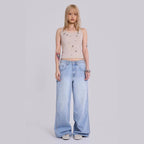 Women's Multi-beaded Loose Cool Jeans Women's