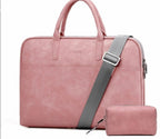 Faux Leather Laptop Bag For Women