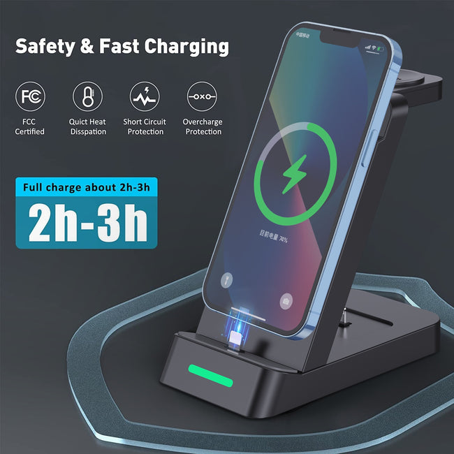 Wireless 3 In 1 Da 65W Fast Wireless Charger Main Image