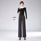 Fashionable All-matching High Waist Drooping Casual Straight Pants