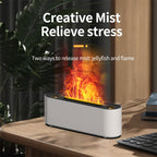 Flame Air Humidifier Ultrasonic 7 Colors Aroma Diffuser LED Cool Mist Maker Fogger Essential Oil Room Fragrance Office Home Decor