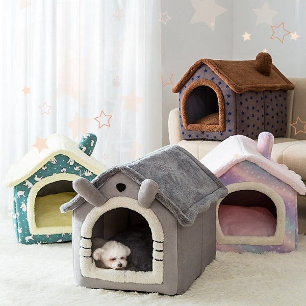 Pet Bed Small Dog Teddy Cat Litter Four Seasons Universal Dog House Dog Bed Pets Supplies Hover Image