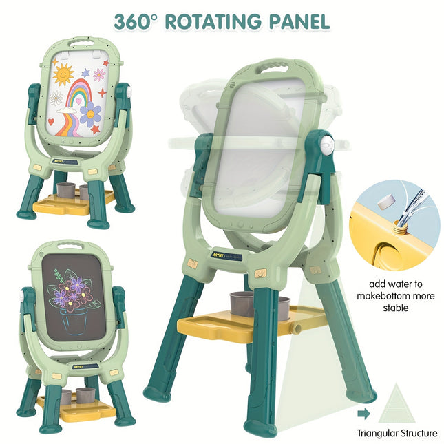 Ylovetoys Kids Art Easel With Magnetic Drawing Board
