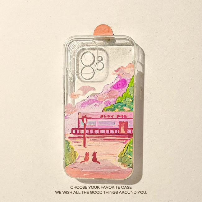 Soft Silicone Two Cat Mobile Phone Cases Hover Image