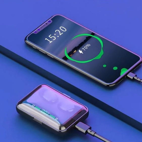 Multifunction Bluetooth Headset Binaural Movement Power Bank Phone Support Main Image