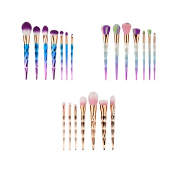 7 makeup brushes, makeup tools, diamond makeup brush foundation brush Main Image