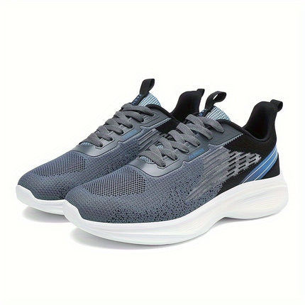 Mens Breathable Mesh Athletic Sneakers EVA Sole For Jogging
