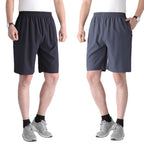 Solid Color Black Loose High Waist Comfort Breathable Middle-aged Breeches