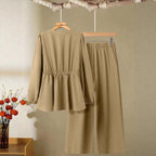 Women's Long-sleeved Pants High-grade Two-piece Suit