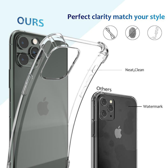 For 12 11 Pro 7 8 Plus X XR XS MAX SE 12 Mini Shockproof Clear Case Main Image