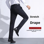 Men's Black Slim Straight Formal Pants Men's Pants