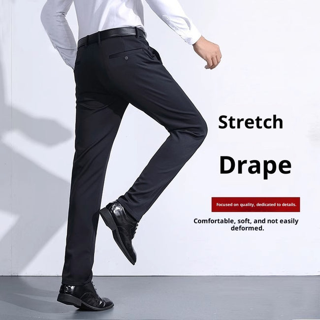 Men's Black Slim Straight Formal Pants Men's Pants Main Image