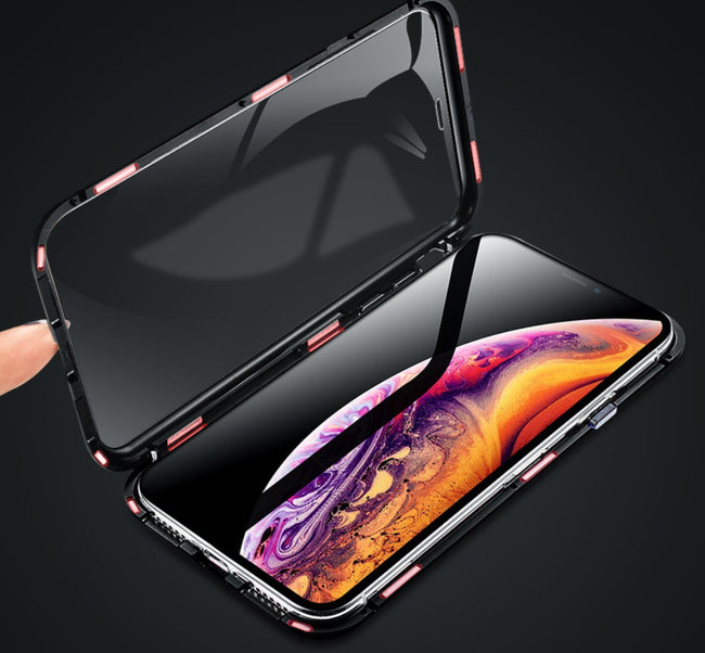 Double-sided glass magnetic king mobile phone case no anti-peep function Hover Image