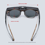 Men's And Women's UV Protection Clamshell Sunglasses
