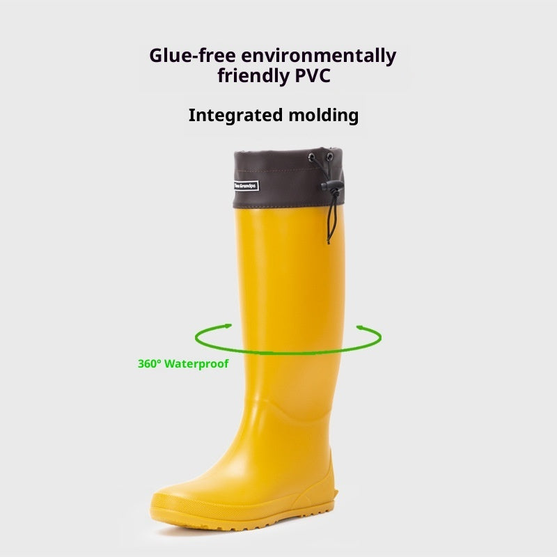 Stocking Slim Fit High-top Casual Rain Boots