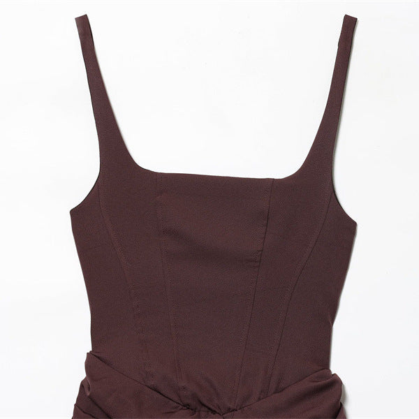 Women's Sexy Sleeveless Sheath Tied Dress