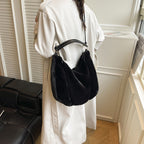 Commuter's All-matching One Shoulder Underarm Fur Bag