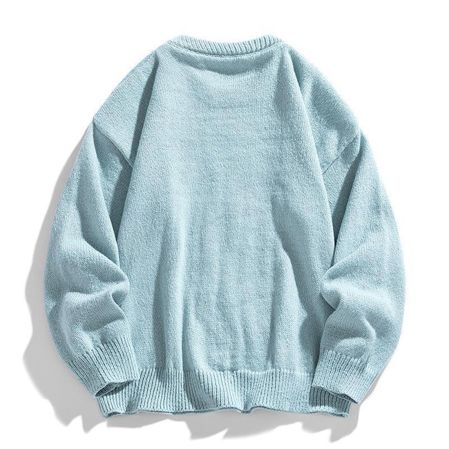 Twist Stripes Pullover Bottoming Shirt Autumn And Winter Furry Sweater Main Image