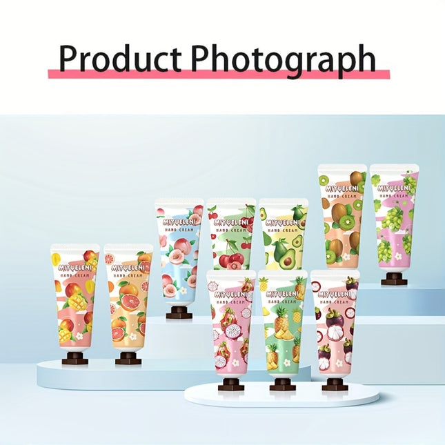 42pcs Plant Fruits Hand Cream Gift Set for Dry Skin Travel
