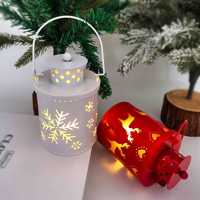 Christmas Candle Lights LED Small Lanterns Wind Lights Electronic Candles Nordic Style Creative Holiday Decoration Decorations Main Image