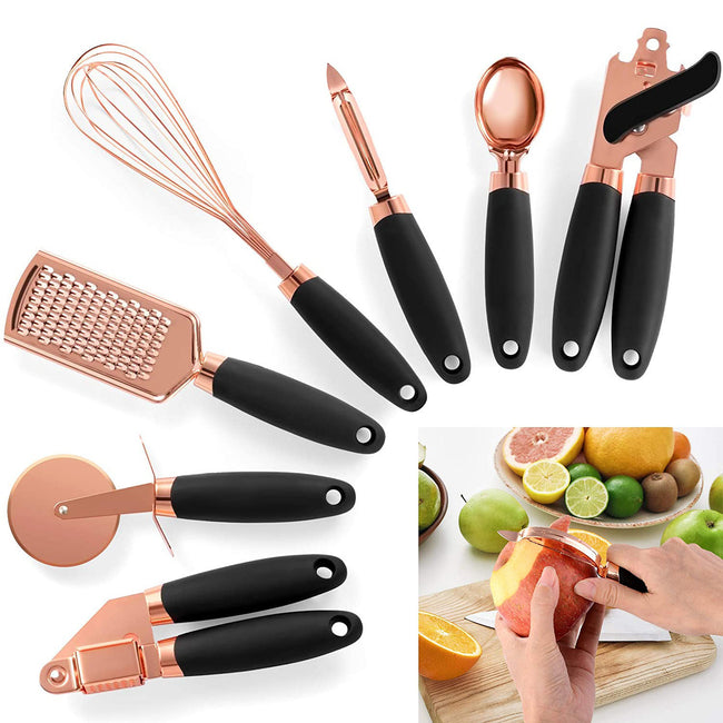 Stainless Steel Kitchen Gadgets 7 Piece Set Hover Image