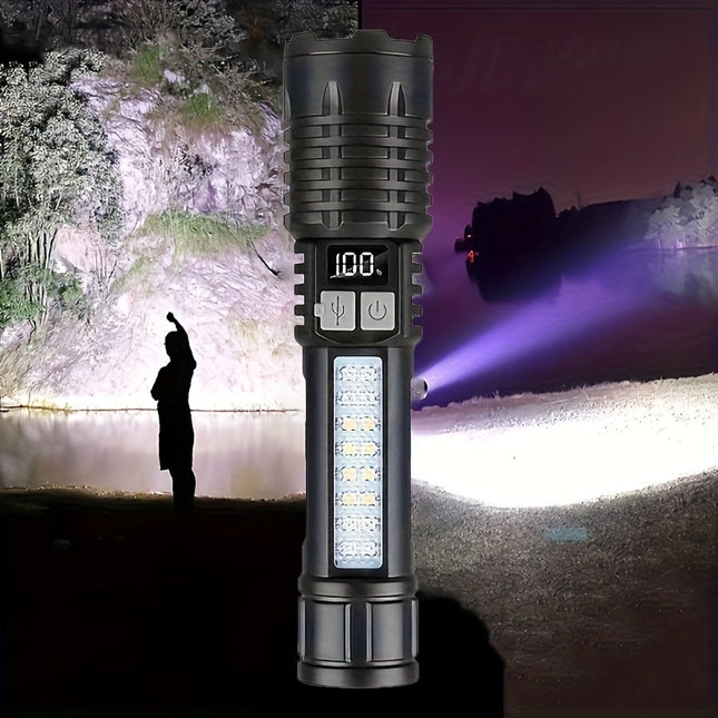 Rechargeable LED Flashlight Set 2 Ultra Bright Portable