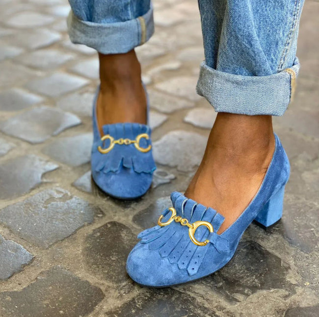 Suede Women's Spring And Autumn Round Toe Large Size Women's Shoes Hover Image