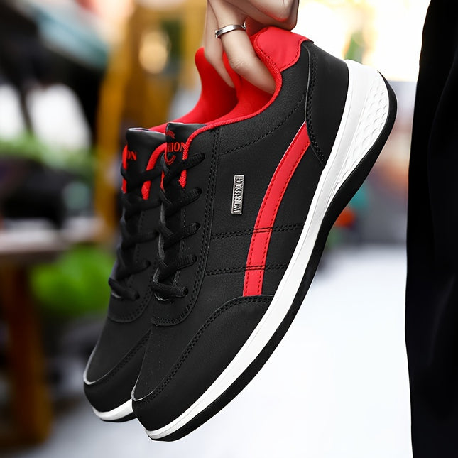 Men Solid Color Lace Up Sneakers Low Top Casual Shoes EVA