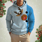 Men's Christmas Reindeer 3D Printed Hoodie