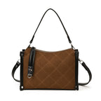 Women's Design Shoulder Messenger Bag High-grade Diamond Plaid