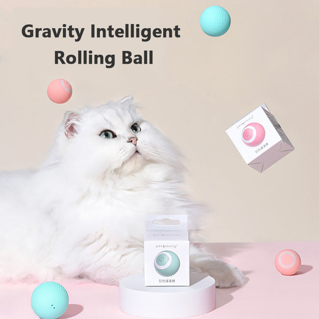 Cat Gravity Intelligent Rolling Ball Tease Toy Pet Automatic Rotating Ball Main Image