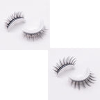 Reusable 3D Mink Lashes Natural False Eyelashes Self Adhesive Fake Glue Free Makeup Eyelash Extension Silk