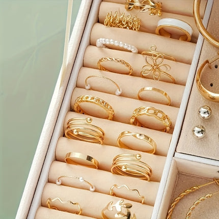 86 Piece Elegant Jewelry Set For Women Golden Tone Classic