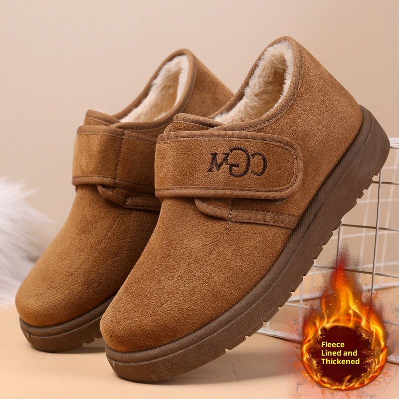 Cotton Shoes Velcro Women's Warm Trendy Casual Cotton Boots