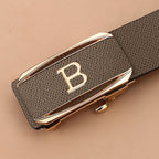 Toothless Automatic Buckle Belt Durable Cowhide Belt