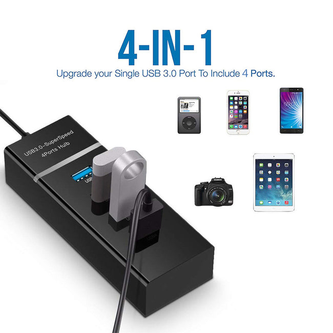 4 In 1 2.0 3.0 USB HUB Splitter High Speed Multi Splitter USB Adapter Expander Cable For Desktop PC Laptop Adapter USB HUB Hover Image