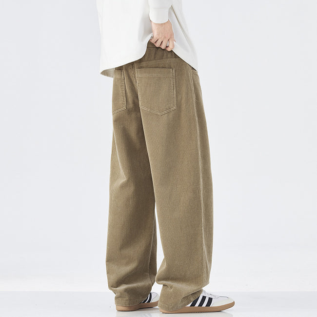 Corduroy Loose Straight Men's Casual Wide-leg Pants Main Image