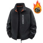 Fleece Sweater Men's Outdoor Casual Stand Collar Warm Jacket